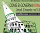 COME SI GOVERNA ROMA –  incontro 20 novembre  2015