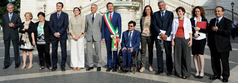 Foto dal sito di Roma Capitale dopo la nomina della Giunta nel giugno 2013