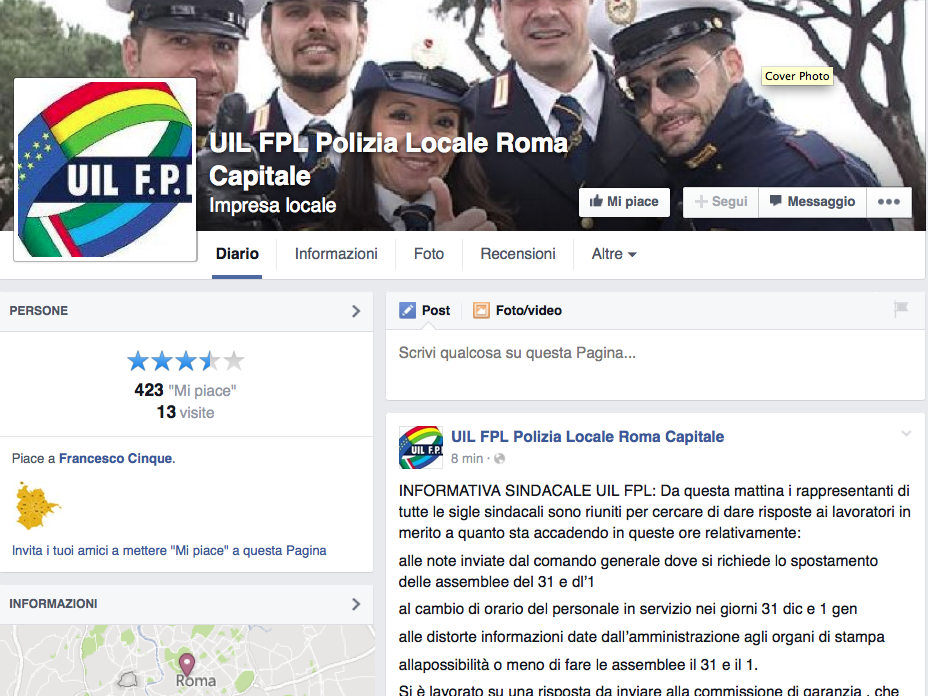 fb uil polizia roma capitale