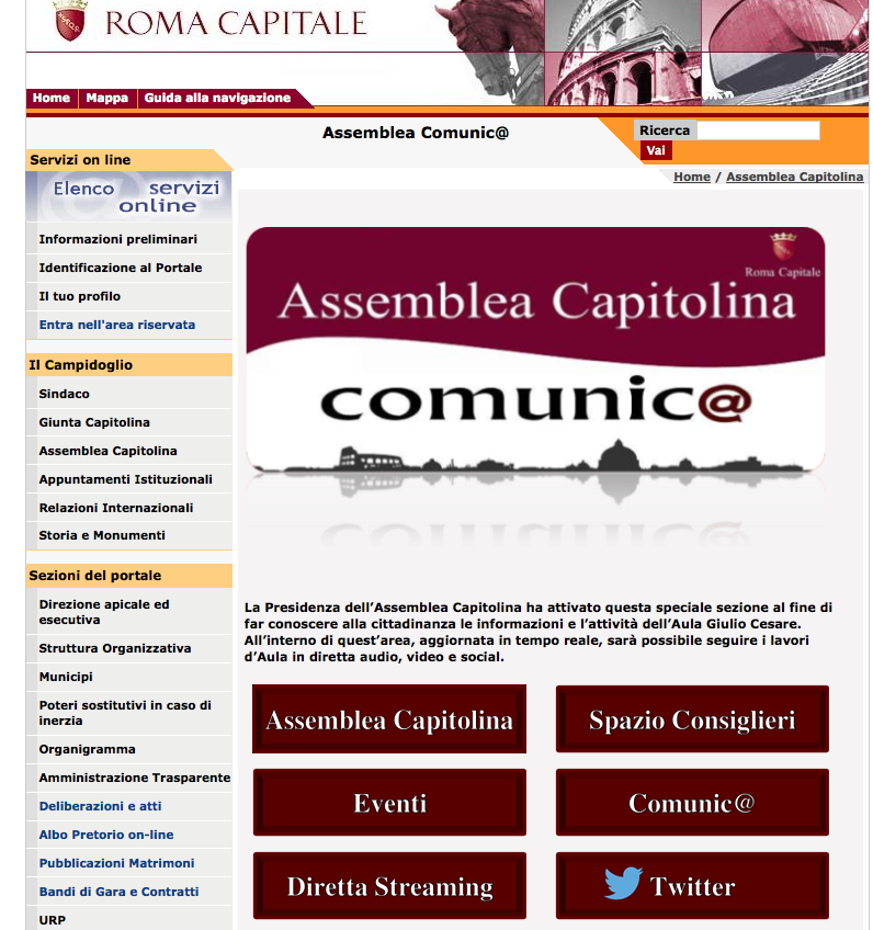 sito assemblea capitolina dicembre 2014