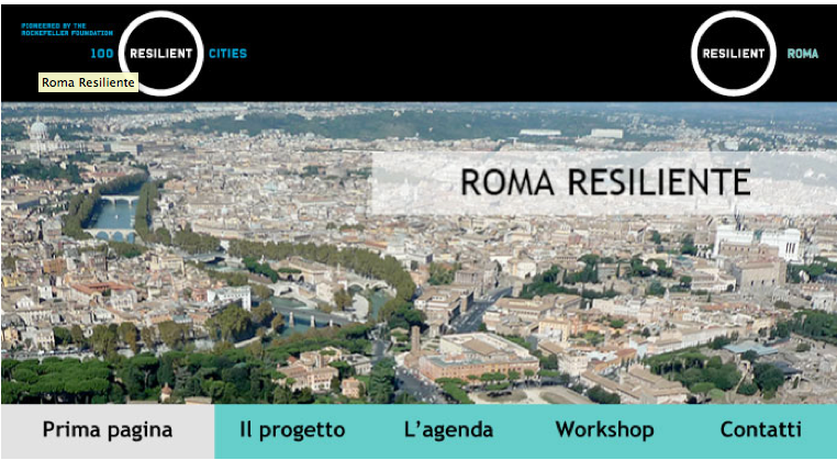 roma resiliente dal sito dle Dipartimento urbanistica