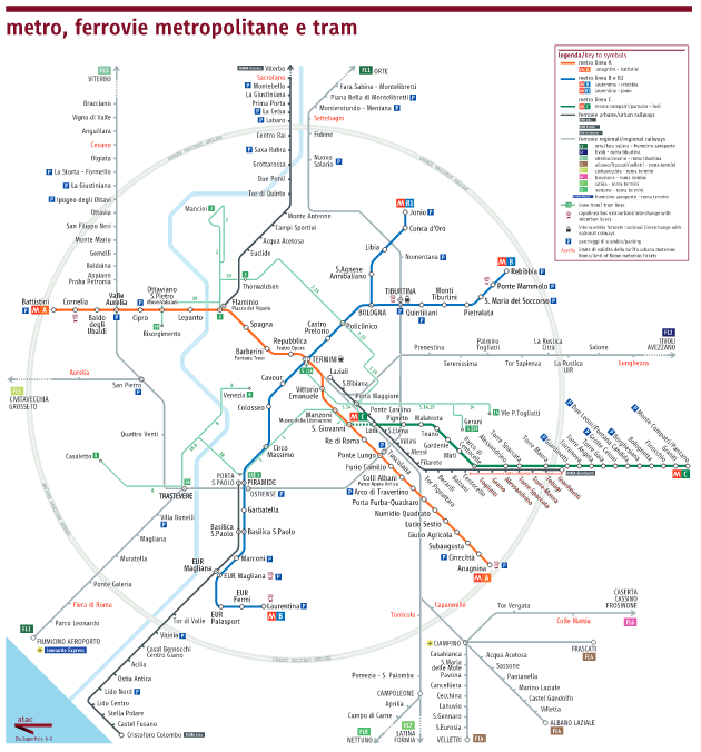atac mappa metro ferrovie metropolitane e tram ago 2015