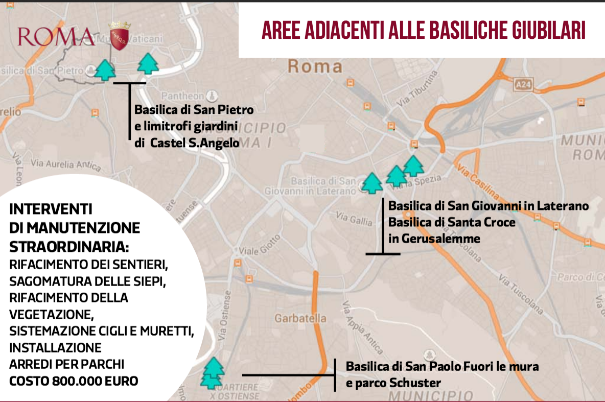interventi Giubileo Comune Roma 12 ago 2015 verde e parchi 1