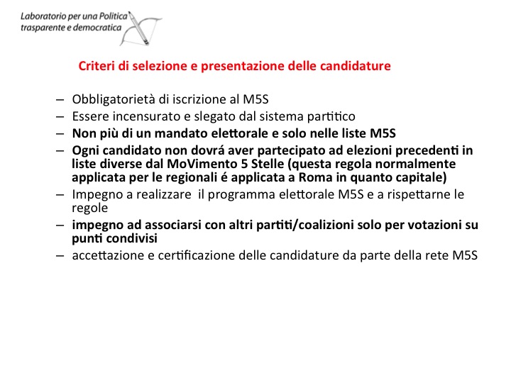 Candidature M5S Gelsomini Filotico Lombardi 2