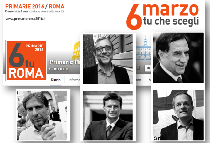 candidati primarie roma fb