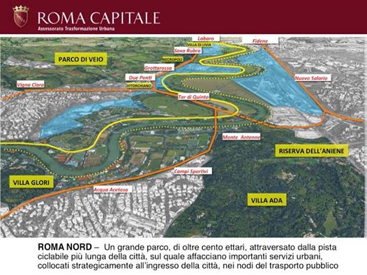 Il progetto del Comune per Roma2024 presentato a Losanna prevedeva il villaggio olimpico tra Salaria e Flaminia, nell'ex areoporto dell'Urbe