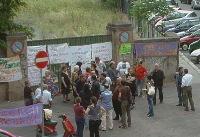 Manifestazione in Via Cesena