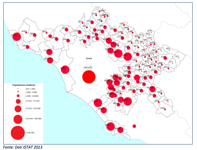 Roma città metropolitana popolazione