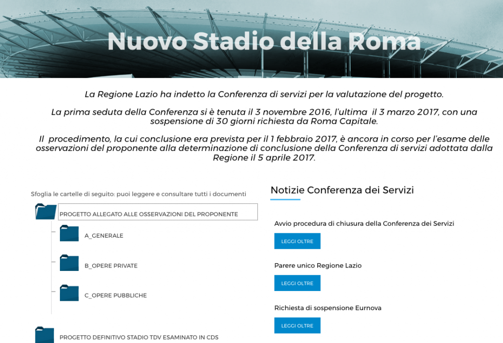 sito regione tarsparenza stadio Schermata 2017-08-05 alle 21.39.37