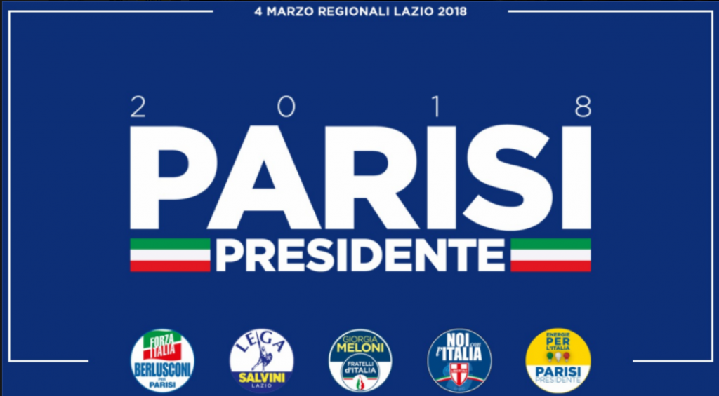 parisi logo con simboli lazio 2018