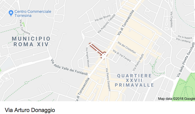 mappa via donaggio