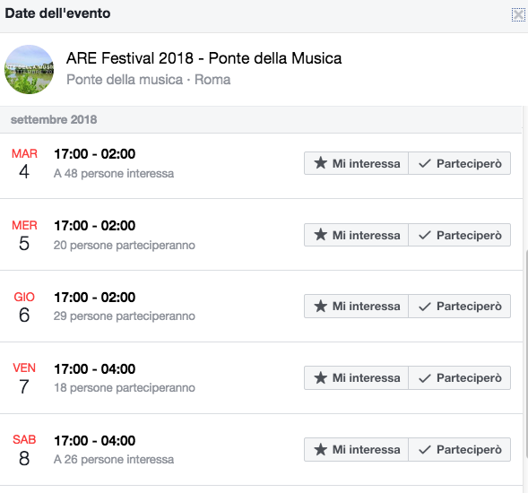 evento Fb Are festival ponte della musica Schermata 2018-09-04 alle 13.47.15