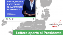 Lettera aperta al Presidente Bonaccini, candidato alle elezioni europee