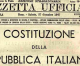 70 anni di Costituzione Italiana
