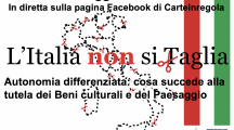 Il video del webinar L’Italia non si taglia – Autonomia Differenziata: cosa succede alla tutela dei Beni culturali e del Paesaggio