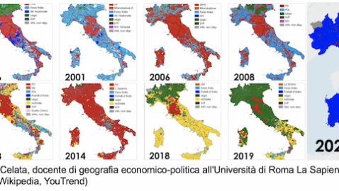 Il voto in Italia dal 1994 al 2022, le mappe