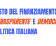 Manifesto per il finanziamento etico, trasparente e democratico della Politica italiana