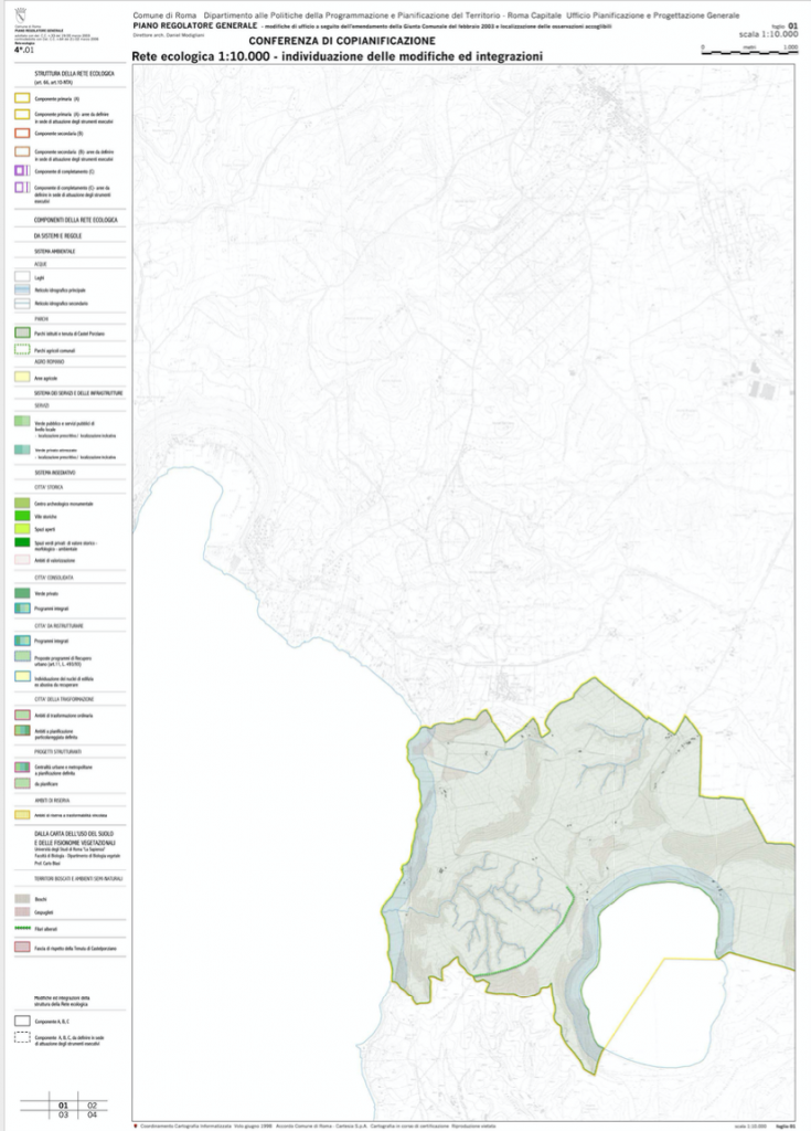 rete ecologica modifiche ed integrazioni 4*01 4 - foglio 01 