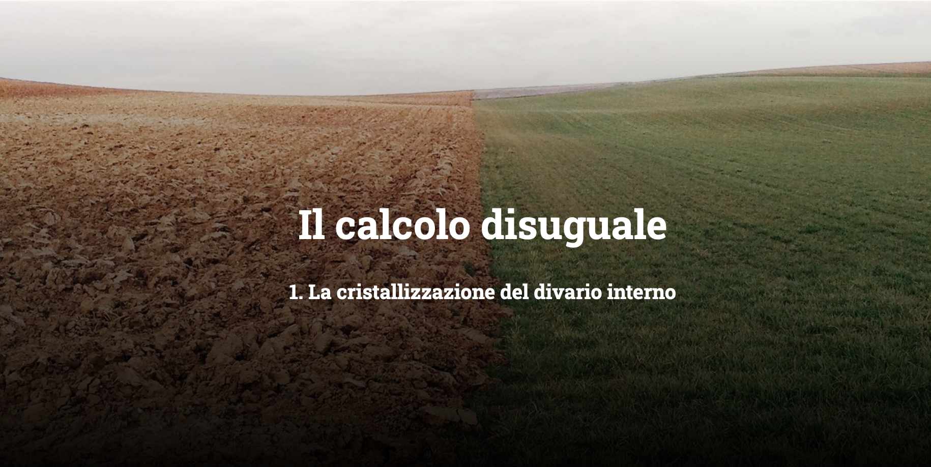 il calcolo disuguale open polis