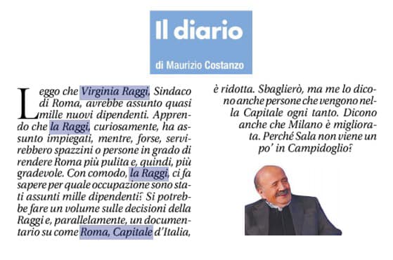 stralcio costanzo su dipendenti comunali