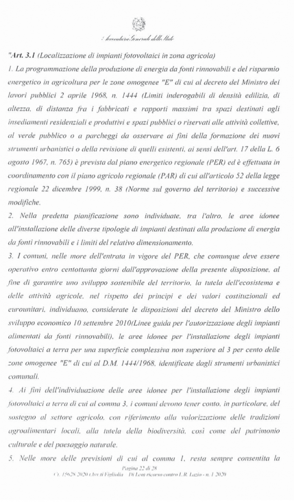 ricorso mibact regione maggio 2020 pag. 22 punto 5