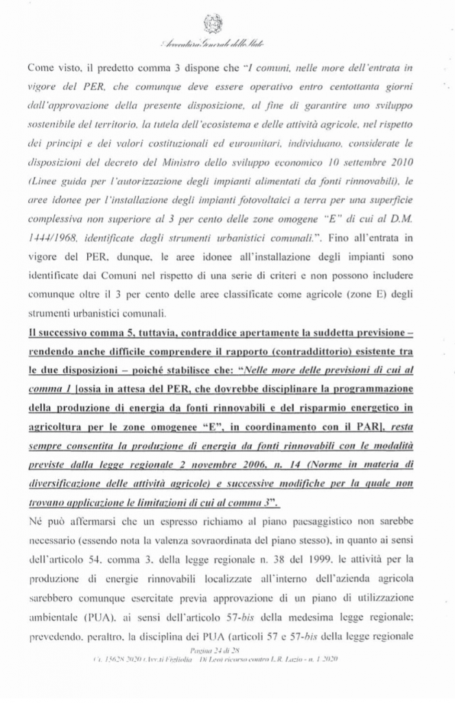 ricorso mibact regione maggio 2020 pag. 24 punto 5