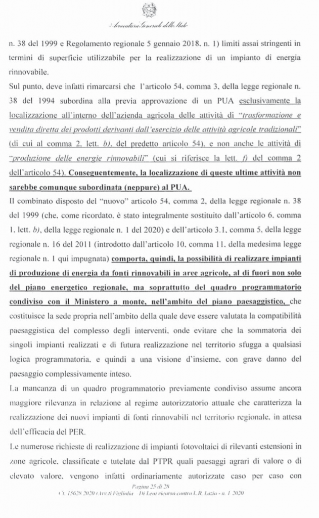 ricorso mibact regione maggio 2020 pag. 25 punto 5