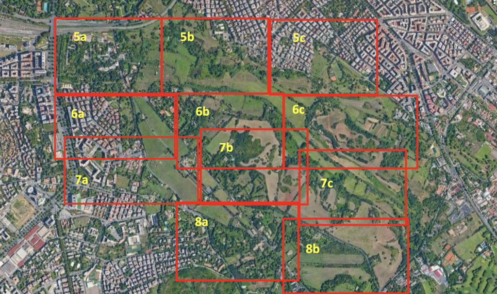 quadro unione tavole map appia caffarella
