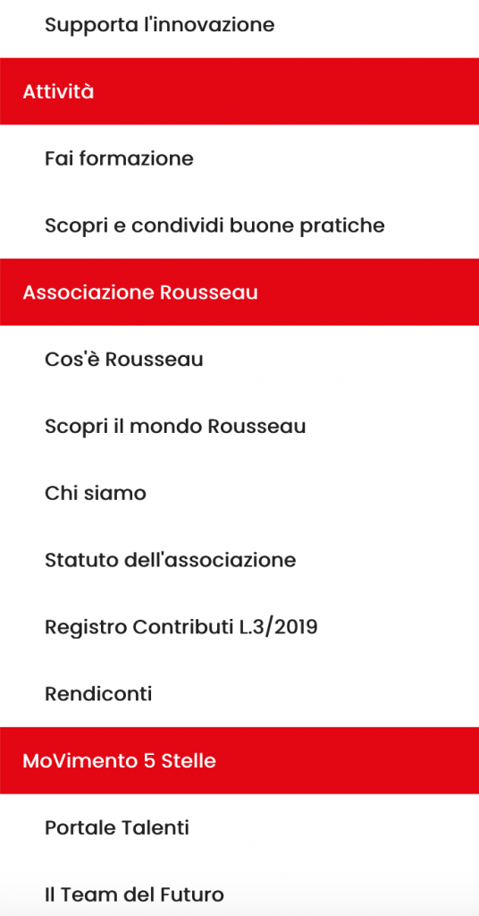 rousseau elenco pagine sito Schermata 2020-08-18 alle 11.21.29