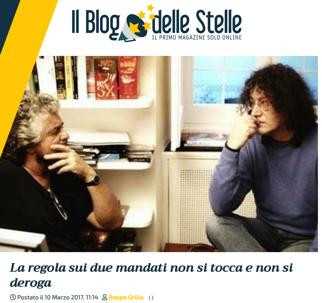 dal blog delle stelle 10 marzo 2017